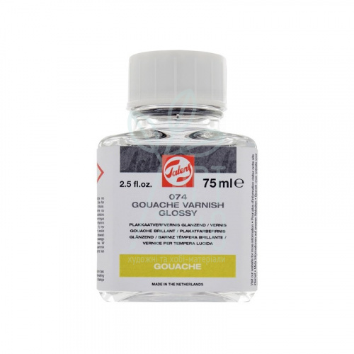 Лак покривний для гуашевих фарб, глянцевий, (074), 75 мл, Royal Talens