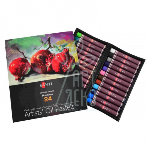 Набір пастелі олійної Artists' oil pastels, 24 шт, Santi