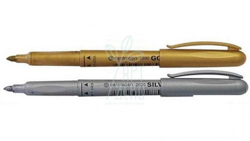 Маркер Gold&Silver 2690, 1,5-3 мм, Centropen 