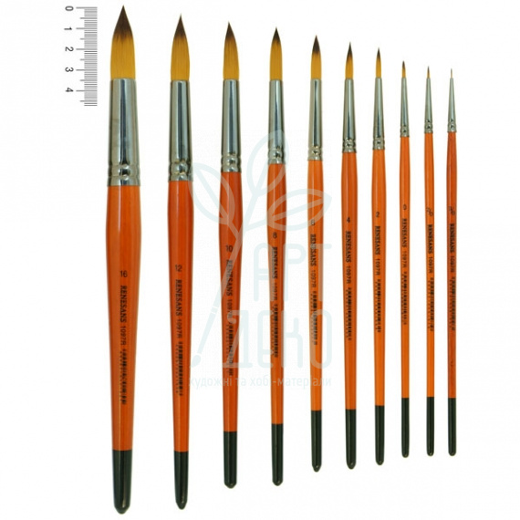 Пензель Синтетика кругла Carrot 1097R, к.р., KOLOS