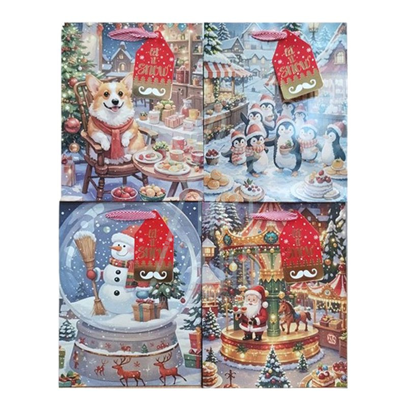 Пакет подарунковий "Казковий ярмарок", 26х32х10 см, Україна