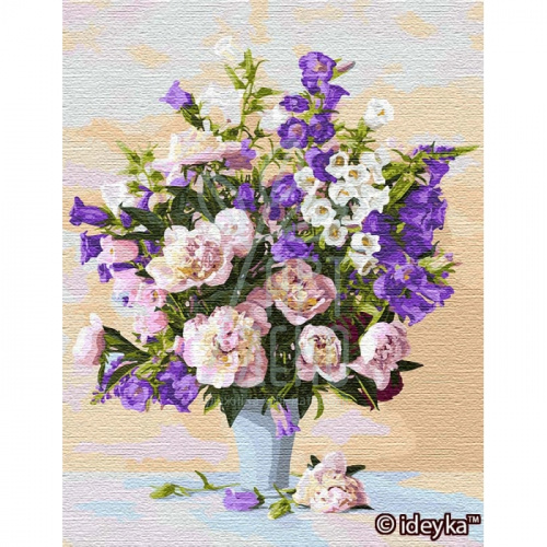 Набір для розпису за номерами "Яскраві дзвіночки", 50х65 см, Ідейка