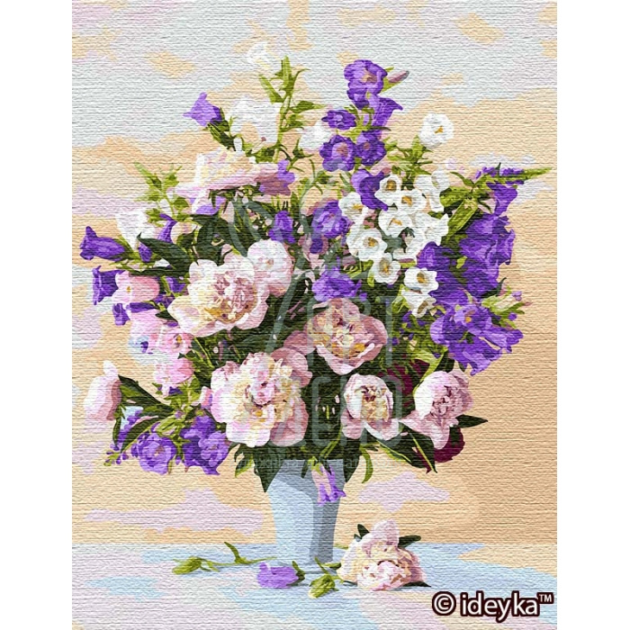 Набір для розпису за номерами "Яскраві дзвіночки", 50х65 см, Ідейка