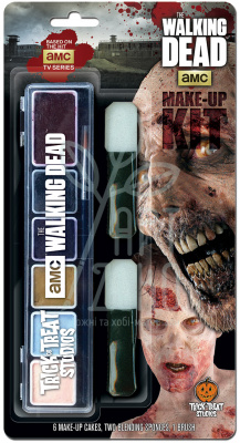 Набір для гриму фарба 6 кол.+ 2 аплікатори AMC The Walking Dead Makeup Kit, Wolfe