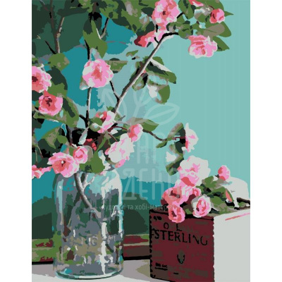 Набір-стандарт акрилового живопису за номерами "Ніжність квітів", 35х45 см, ROSA START