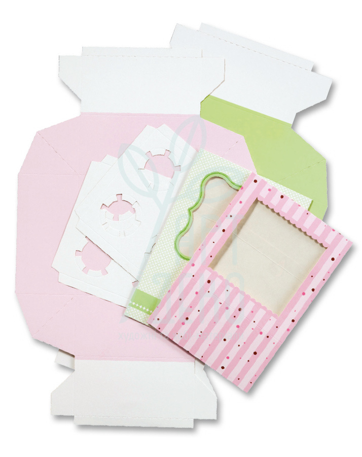 Набір коробок подарункових для мафінів, 20х20x10 см, No.1, 2 шт., Folia