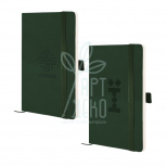 Книга записна Partner Soft Skin, темно-зелена, клітинка, 12,5х19,5 см, 96 л., Axent