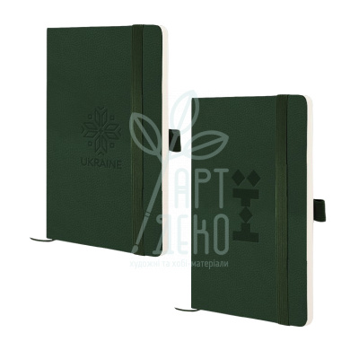 Книга записна Partner Soft Skin, темно-зелена, клітинка, 12,5х19,5 см, 96 л., Axent Книга записна Partner Soft Skin, темно-зелена, клітинка, 12,5х19,5 см, 96 л., Axent