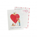 Листівка "Зашите серце", 10,5х14,8 см, Україна