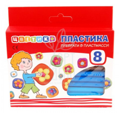 Набір полімерної глини ''Цветик'', 8 кол, 160 г