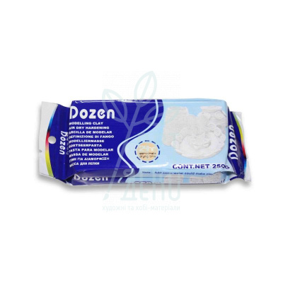 Маса для моделювання Dozen, біла, 250 г, Generic