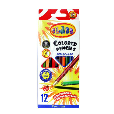 Набір олівців кольорових Brilliant Colors,12 шт, Class