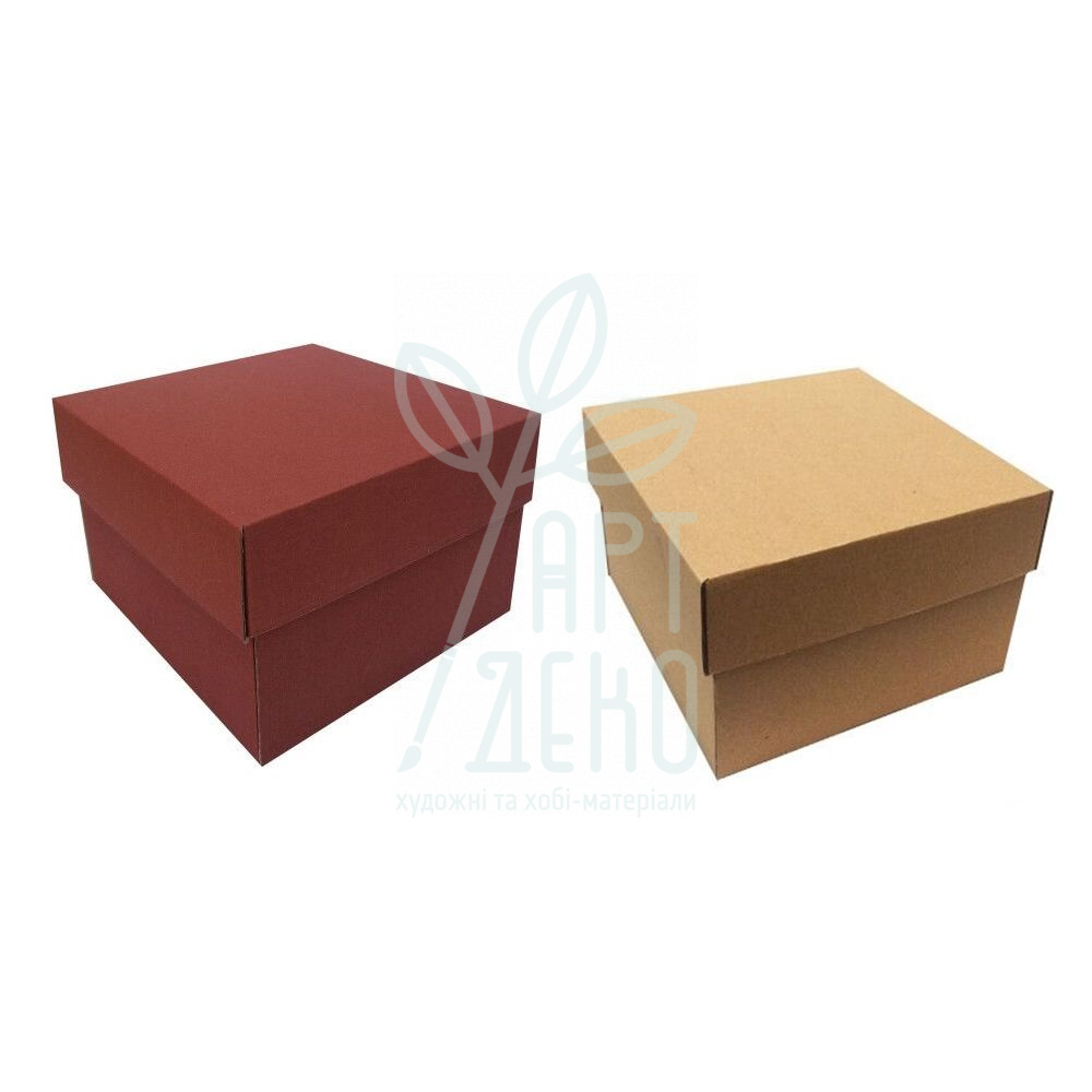 Коробка подарункова, гофрокартон, 18х18х12 см, Україна