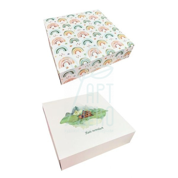 Коробка подарункова, 30х30х8 cм, Україна 