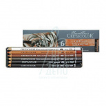 Набір олівців для рисунку Oil Pencils, в металевій коробці, 6 шт, Cretacolor