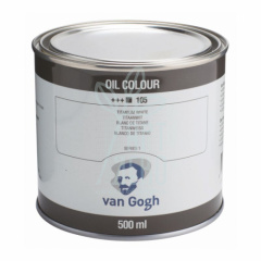 Фарба олійна Van Gogh, (105) Білила титанові (на сафлоровій олії), 500 мл, Royal Talens
