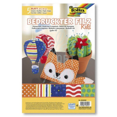 Набір фетру з малюнком Hobby Kids, 20х30 см, 170 г/м2, 5 л., Folia