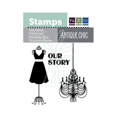 Штампи "Antique Chic Clear Stamps Our Story", We R Memory Keepers