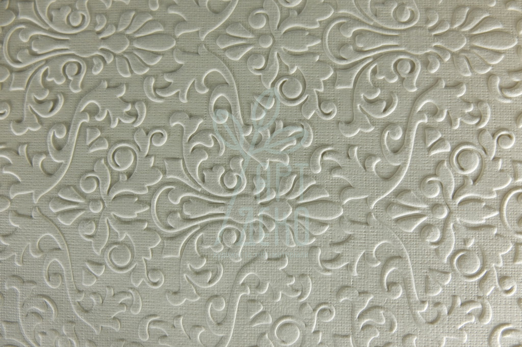 Папір текстурований, тиснений "Орнамент 5", бежевий, 13х18 см, Україна