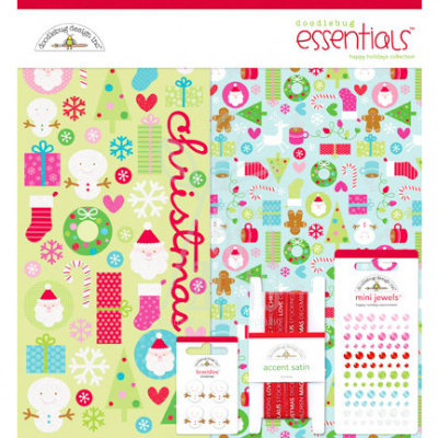 Набір для творчості Happy holidays essentials kit, Doodlebug