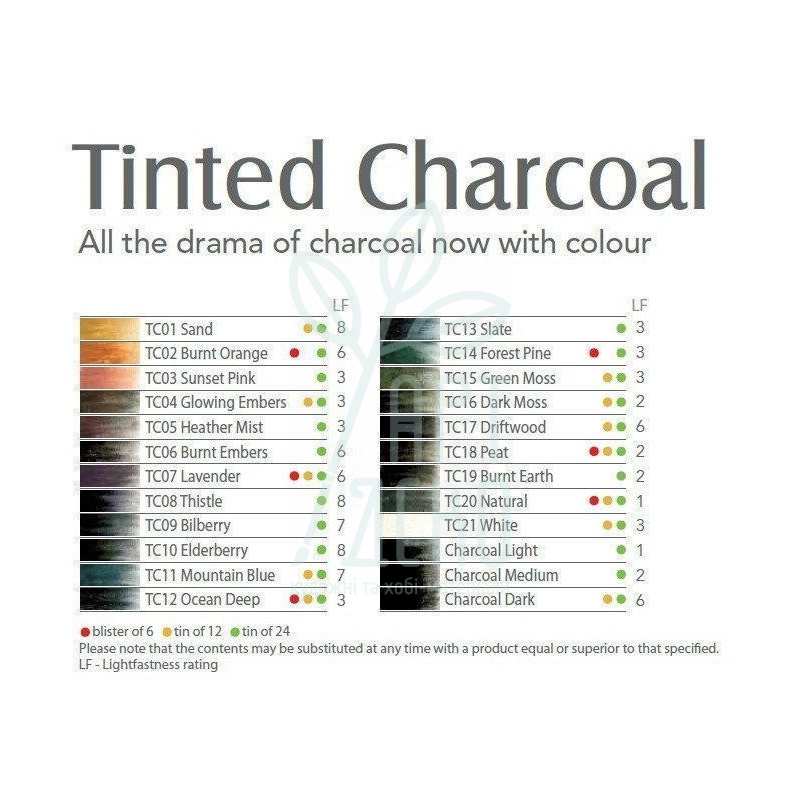 Олівець вугільний Tinted Charcoal, DERWENT