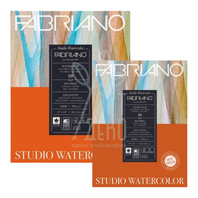Альбом для акварелі Watercolour Studio, 300 г/м2, 50 л., Fabriano