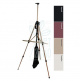 Мольберт-тринога алюмінієвий (15304), висота 138 см, висота полотна 83 см, D.K.ART & CRAFT