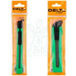 Ніж канцелярський з автофіксатором, зелений, Delta by Axent