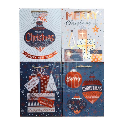 Пакет подарунковий "Святкова елегантність", 30х41х12 см, Україна