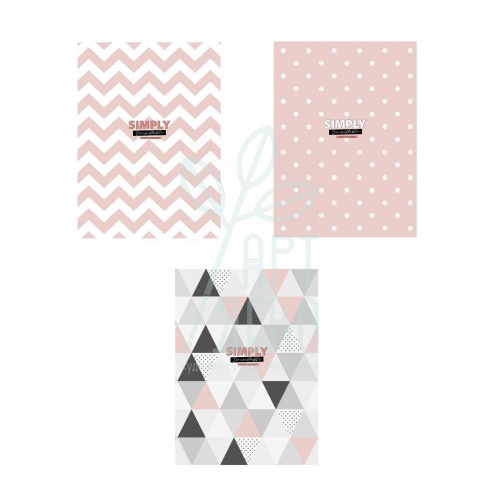 Зошит, А4 (21х29,7 см), матова ламінація, УФ лак, клітинка, 80 л., Школярик