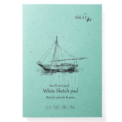 Блокнот-склейка для рисунку AUTHENTIC, А4 (21х29,7 см), 90 г/м2, 120 л., SMILTAINIS Блокнот-склейка для рисунку AUTHENTIC, А4 (21х29,7 см), 90 г/м2, 120 л., SMILTAINIS