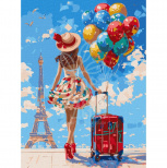 Набір для розпису за номерами "Перша подорож", 30х40 см, Ідейка