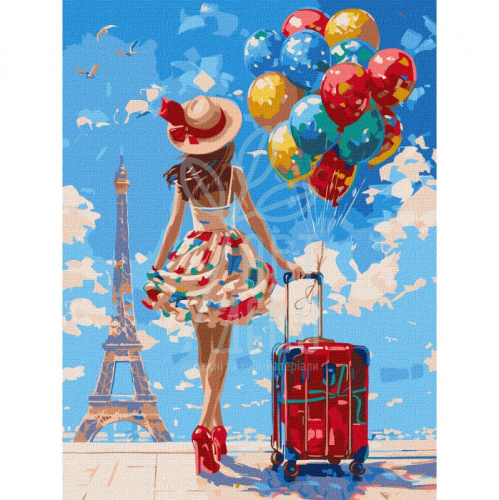Набір для розпису за номерами "Перша подорож", 30х40 см, Ідейка