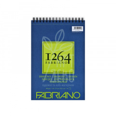 Альбом для рисунку 1264, на спіралі, слонова кістка, А4, 180 г/м2, 50 л., Fabriano Альбом для рисунку 1264, на спіралі, слонова кістка, А4, 180 г/м2, 50 л., Fabriano