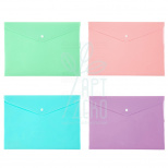 Папка пластикова на кнопці Pastelini, А4 (21х29,7 см), Axent