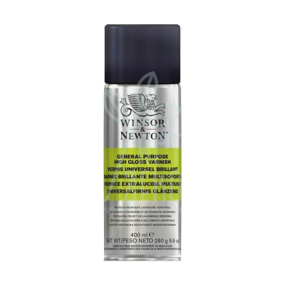 Лак-аерозоль універсальний Purpose High Gloss, ультраглянцевий, 400 мл, Winsor & Newton