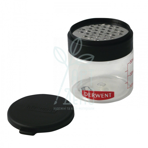 Терка для вугілля та пастелі Grate&Shake, з ємністю 50 мл, DERWENT