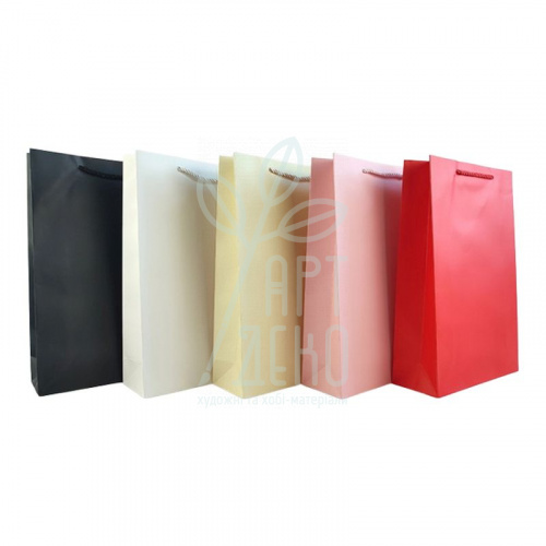 Пакет подарунковий, яскравий, 25х37х9 см 