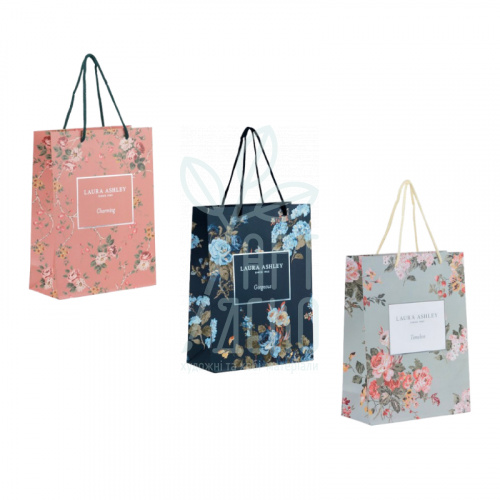 Пакет подарунковий Laura Ashley, 26х32 см, Axent