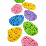 Набір декору з фетру "Писанка", 9 см, мікс кольорів, 5 шт, Україна