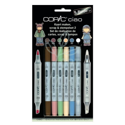 Набір маркерів Ciao Set "5+1" Scrap & Stamping 2, Copic