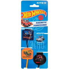 Набір магнітних закладок-лясе Hot Wheels, 4 шт, Kite