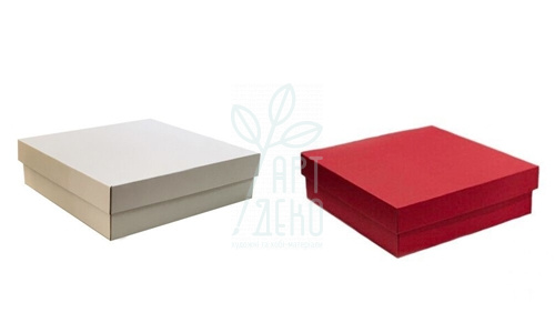 Коробка подарункова, гофрокартон, 26х26х8,5 см, Україна