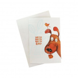 Листівка з конвертом "Happy dog", 10,5х14,8 см, Україна