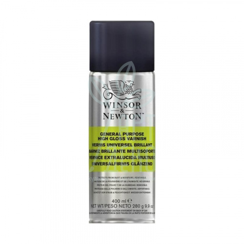 Лак-аерозоль універсальний Purpose High Gloss, ультраглянцевий, 400 мл, Winsor & Newton