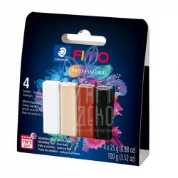 Набір полімерної глини Professional Natural colours, 4х25 г, Fimo