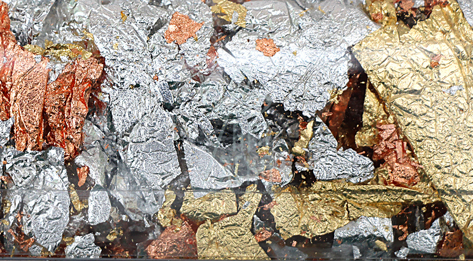 Поталь пластівці, мікс "Золото-срібло-мідь", 1 г, D.K.ART & CRAFT