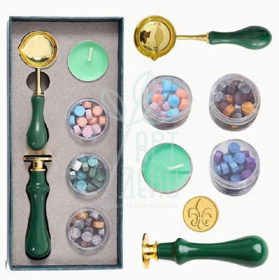 Набір для штампування сургучем, 6 предметів