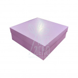 Коробка подарункова "Баварія", 18х18х6 см, лавандова, Україна