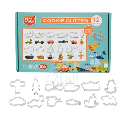 Набір катерів металевих "Транспорт", 12 шт, Китай